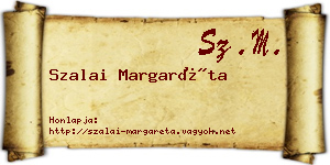 Szalai Margaréta névjegykártya